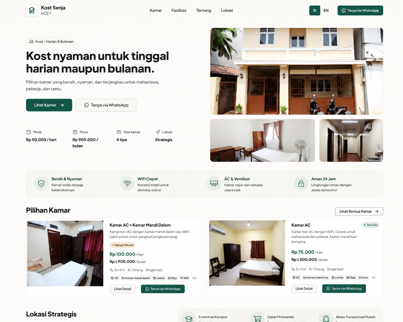 Kost website preview