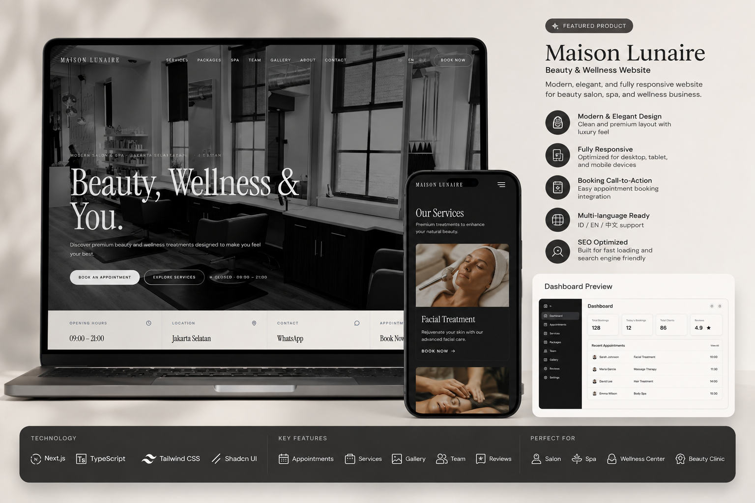 Maison Lunaire website preview
