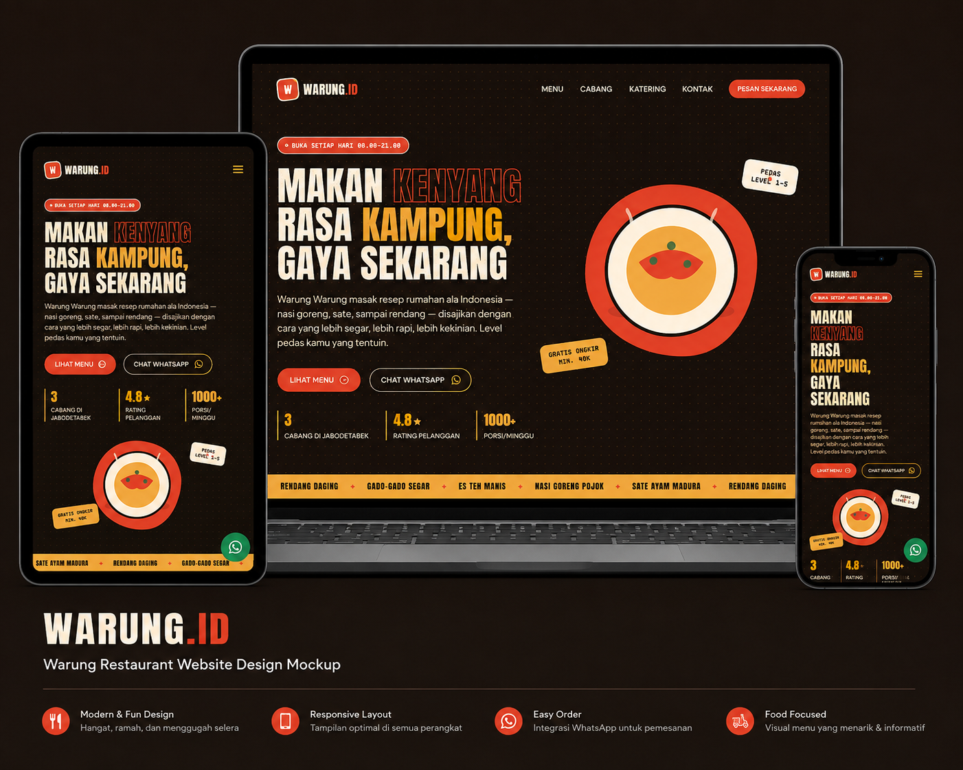 Warung website preview